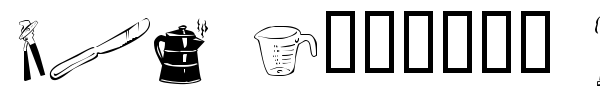 LCR Kitchen Dings font preview